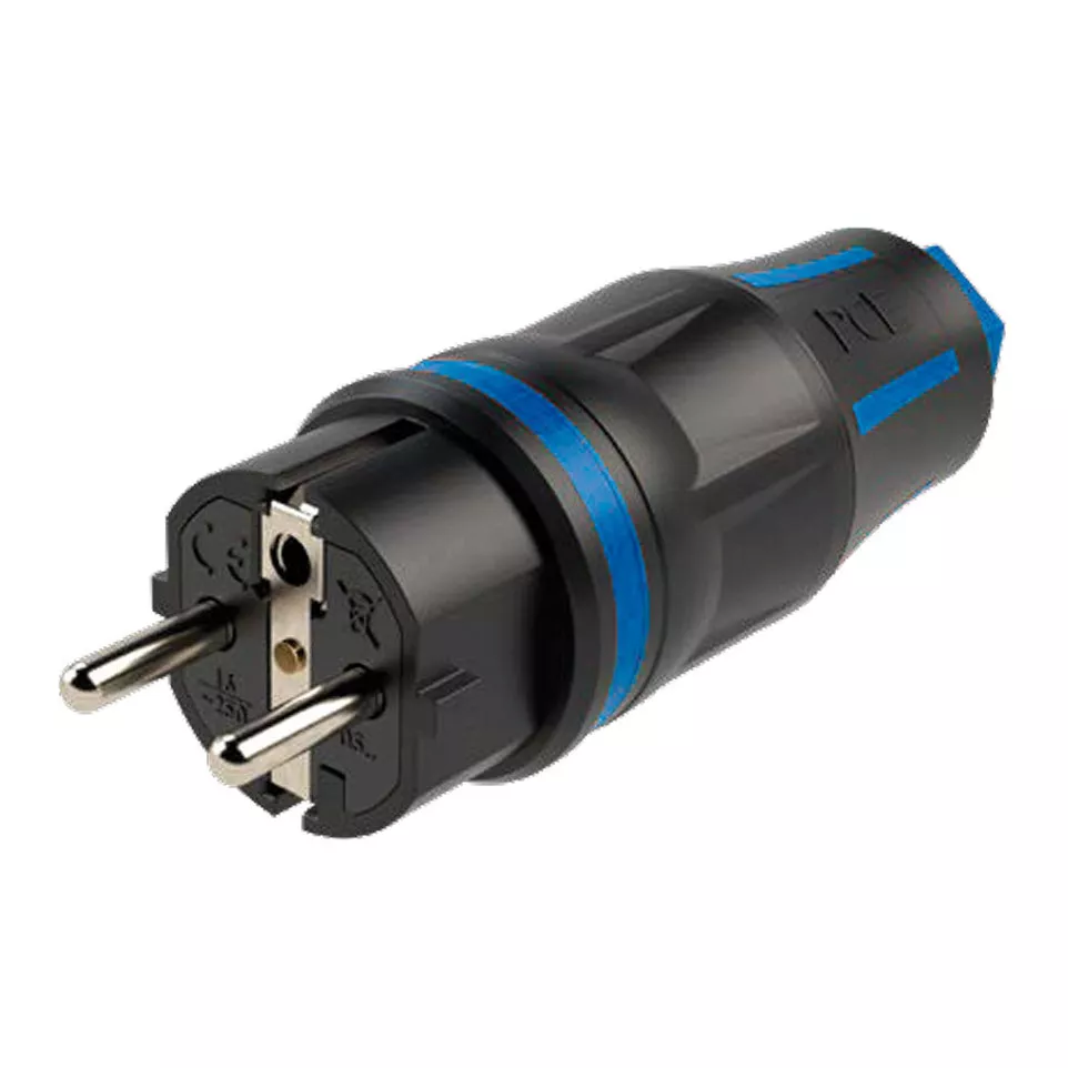 Male Rubber Electrical Plug / pce