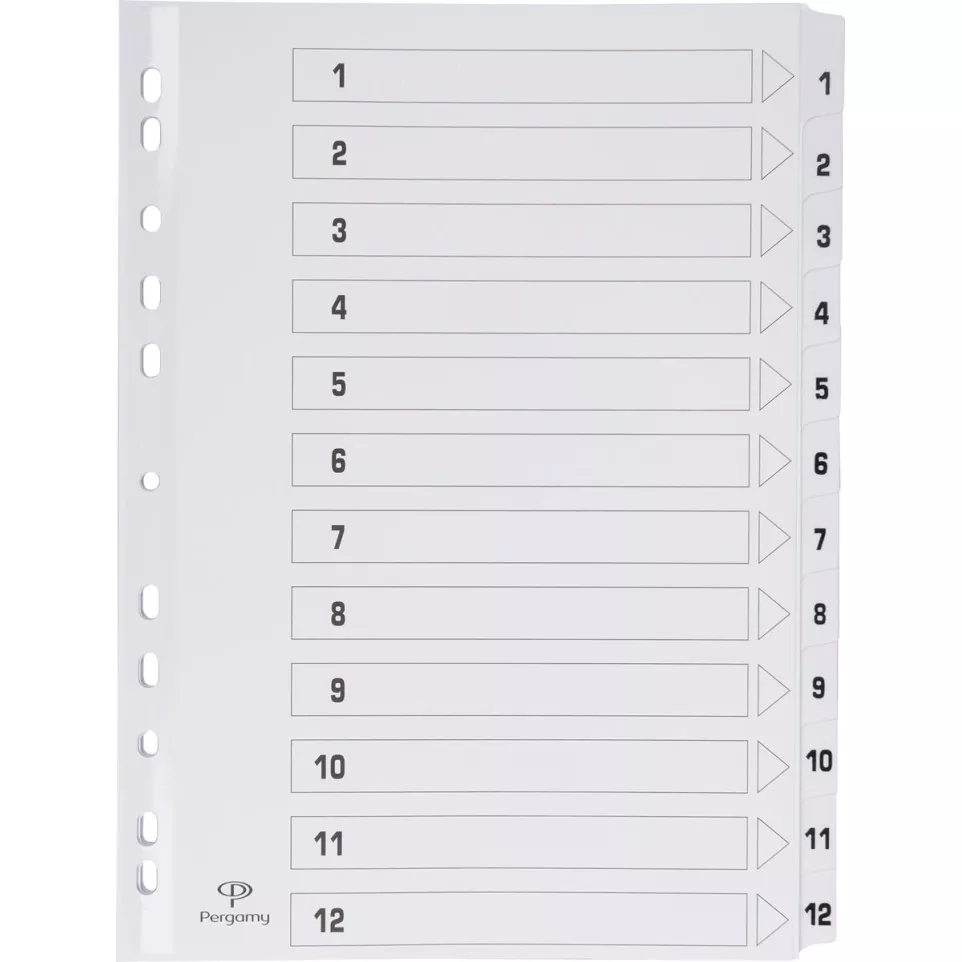 Pergamy index dividers with cover...