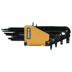 Set van 9 Torx-inbussleutels op houder van 8 tot 50 mm / pce