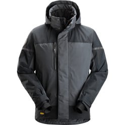 Veste hiver capuche imperméable - 1112 - gris/noir - Snickers - M / pce