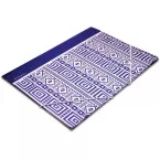 Pergamy Ethnic elastomap met kleppen, ft A4, blauw