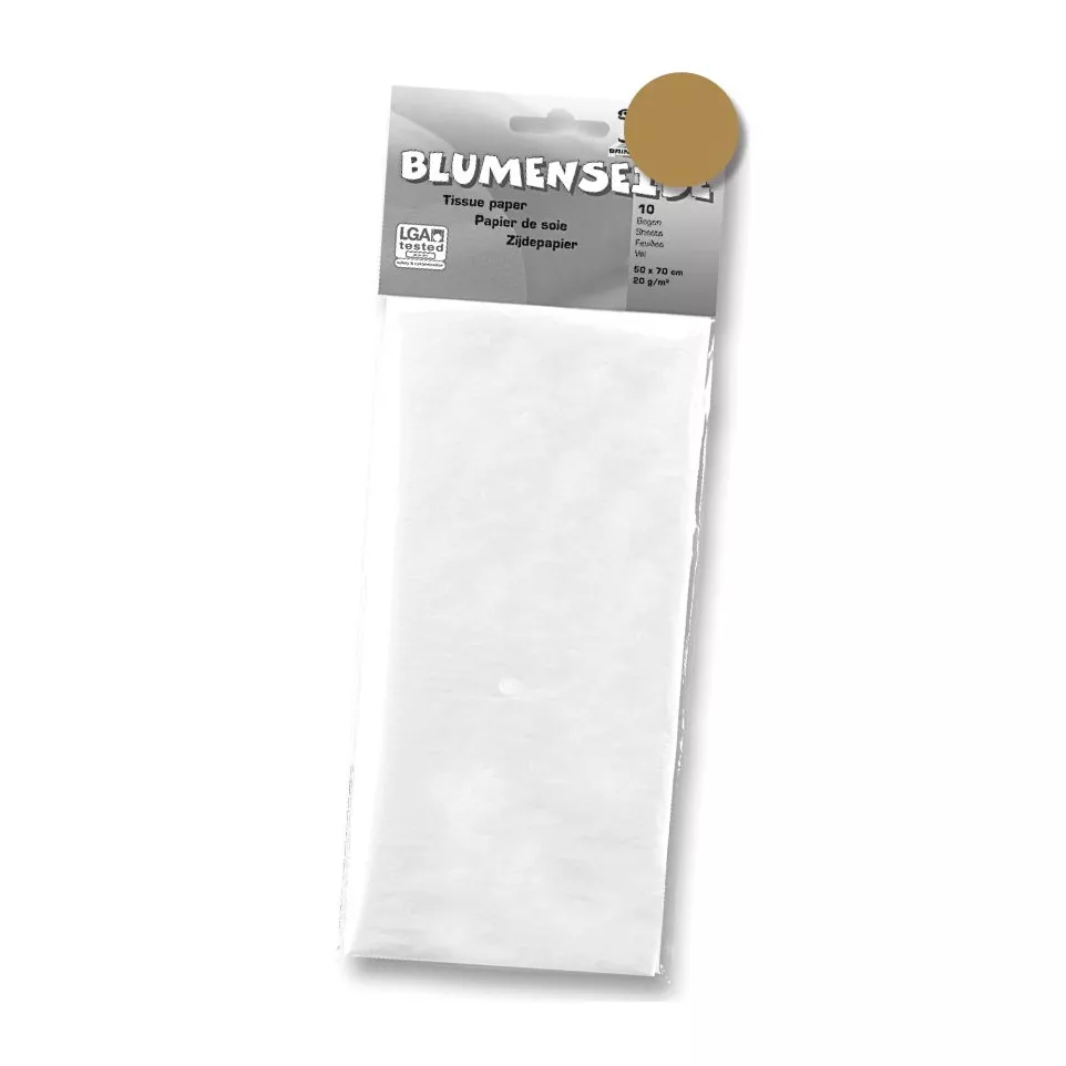 Folia zijdepapier donkergeel