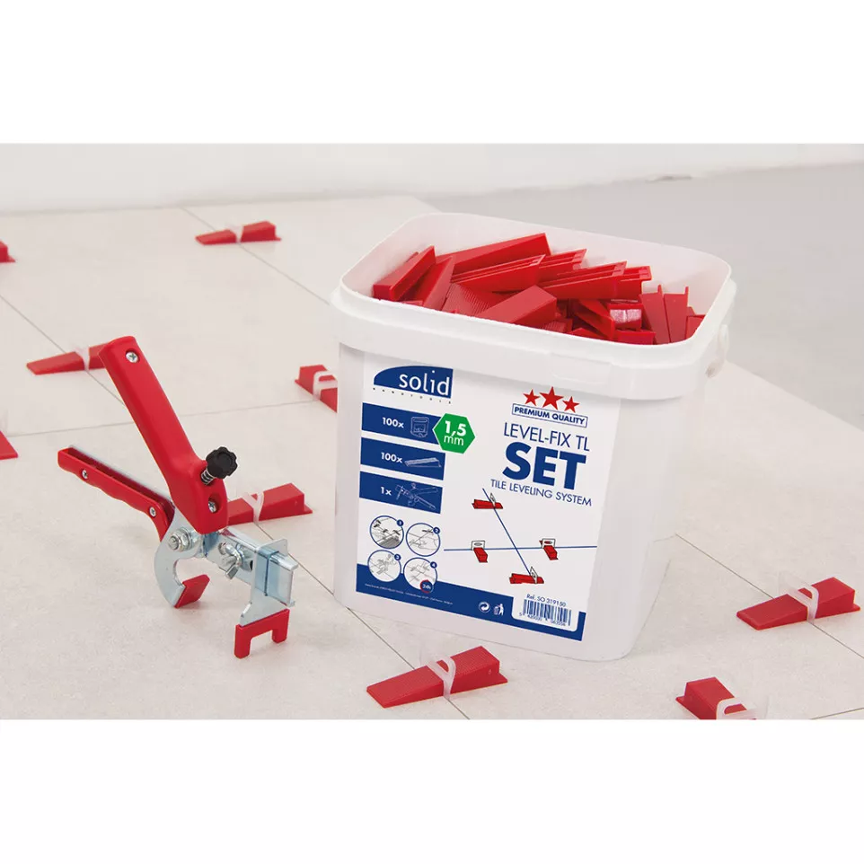 Levelfix TL Set with 100 Clips 1.5mm,...