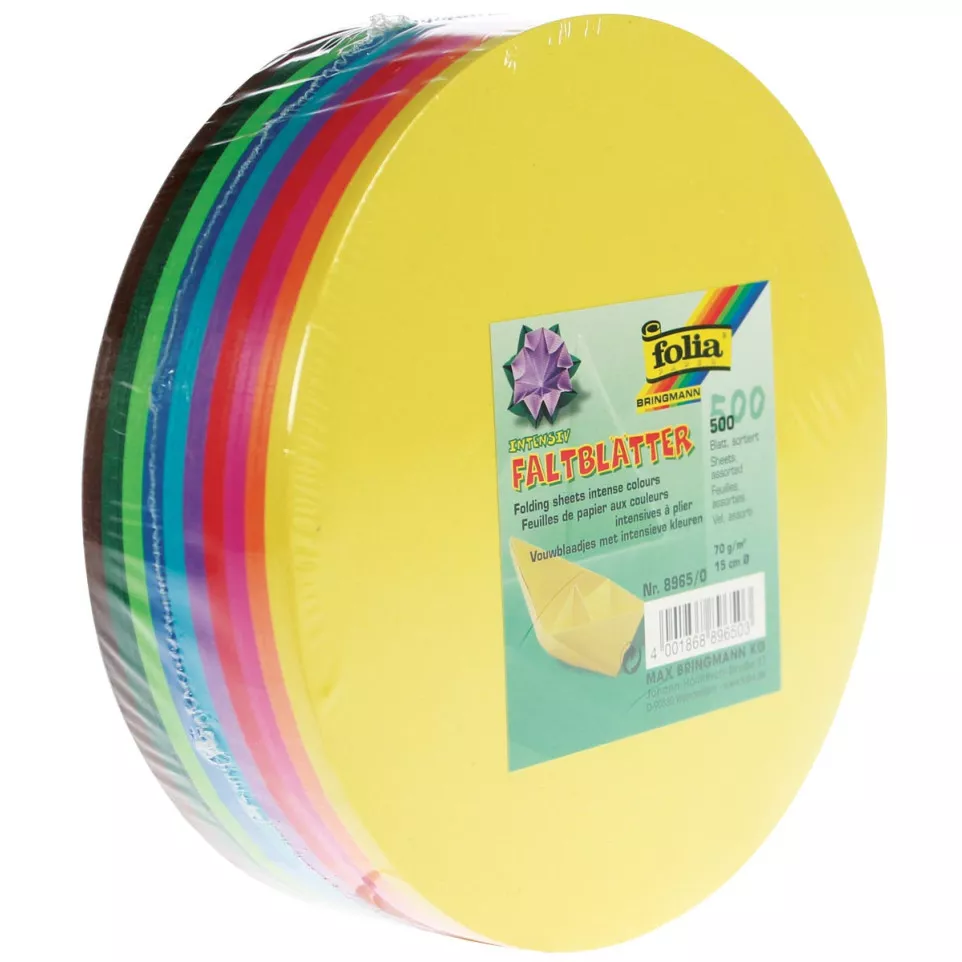 Folia origami paper, assorted colors,...