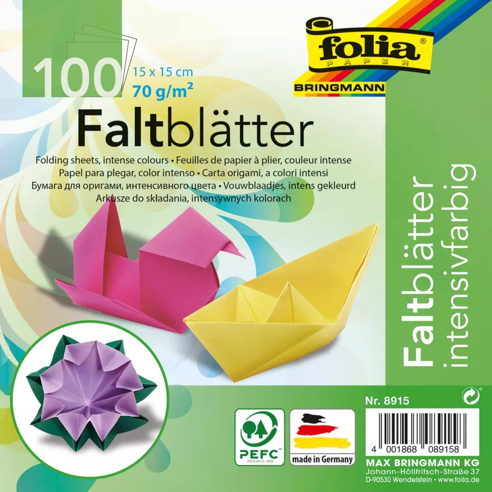 Folia vouwpapier, ft 15 x 15 cm, pak...