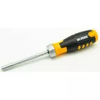 Magnetic Ratcheting Screwdriver with 12 Bits per Piece