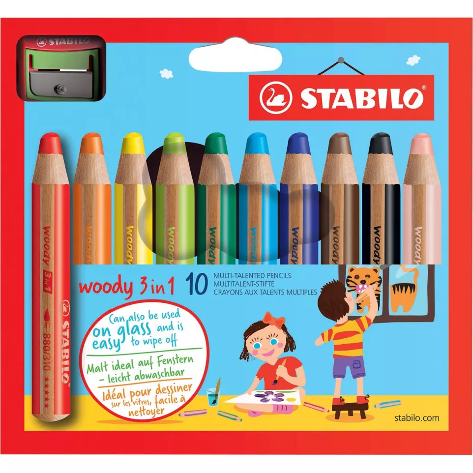 STABILO woody 3in1 crayon de couleur,...