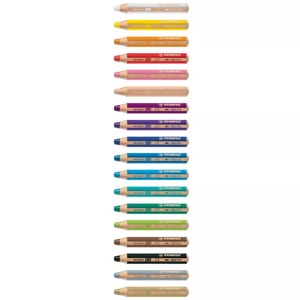 STABILO woody 3in1 crayon de couleur,...