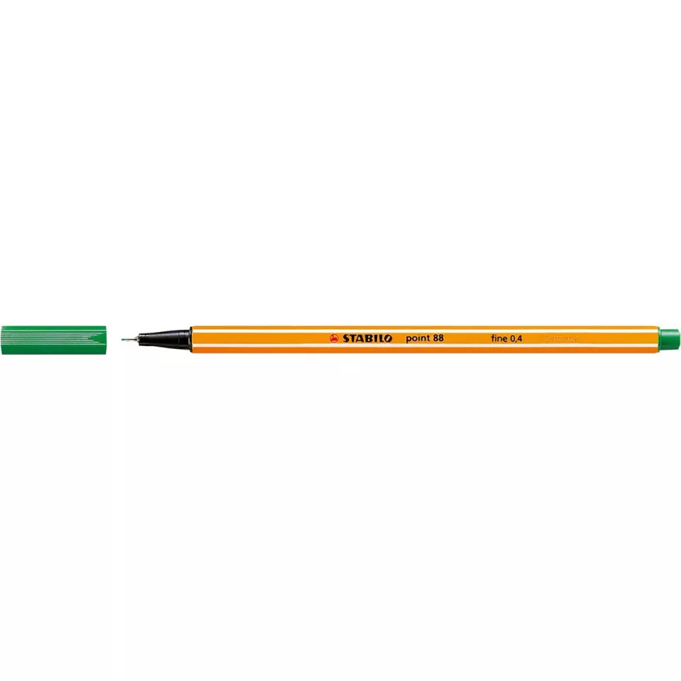 STABILO point 88 fineliner, donkergroen