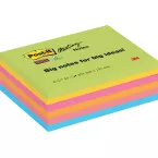 Post-it Super Sticky Meeting Notes, 8 x 6 in, Assorted Colors, 45 Sheets per Pad, Pack of 6 Pads
