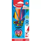 Maped kleurpotlood Color'Peps Strong, 12 potloden in een kartonnen etui