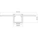 DEOLINE P architectural black aluminum LED profile with black cover 3m