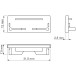 Embout profile Led DEOLINE architectural XL fermé PVCgris / pce