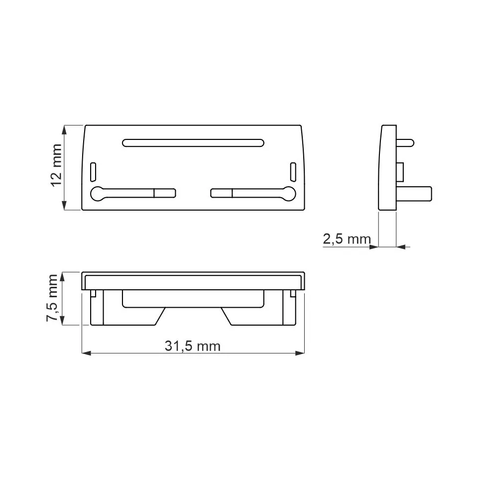 Embout profile Led DEOLINE...