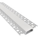 DEOLINE XL Architectural Anodized Aluminum LED Profile with Opal Cover, 3m