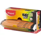 Maped Black'Peps HB Pencil Without Eraser Cardboard Display Box of 100 Pieces