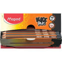 Maped Black'Peps HB Pencil Without Eraser Cardboard Display Box of 100 Pieces