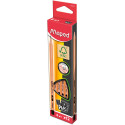 Maped Black Peps B Graphite Pencil without Eraser