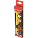 Maped Black Peps B Graphite Pencil without Eraser