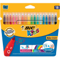 BIC Kids Kid Couleur Colouring Felt Pens Pack of 18