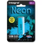 Integral Neon USB 3.0 Flash Drive 32GB Blue