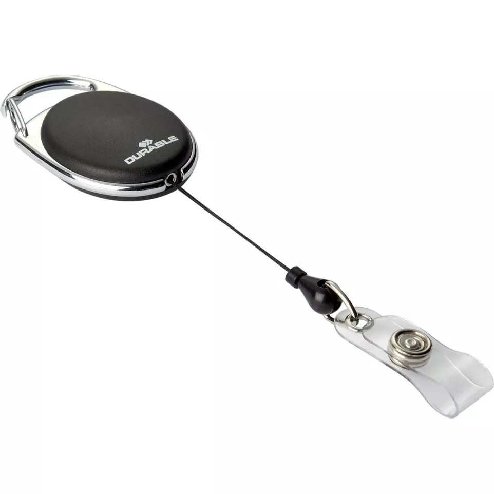 Durable retractable badge reel with...