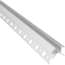 Profil Led CERLINE Z ceramic alu anodisé+cover opal / 3m