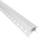 Profil Led CERLINE Z ceramic alu anodisé+cover opal / 3m