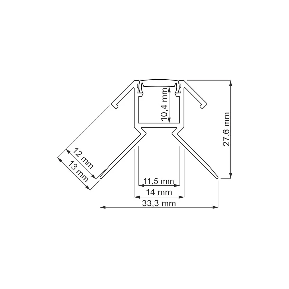 Profil Led CERLINE Z ceramic alu...