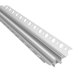 Profil Led CERLINE W ceramic  alu anodisé+cover opal / 3m
