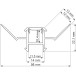 Profil Led CERLINE W ceramic  alu anodisé+cover opal / 3m