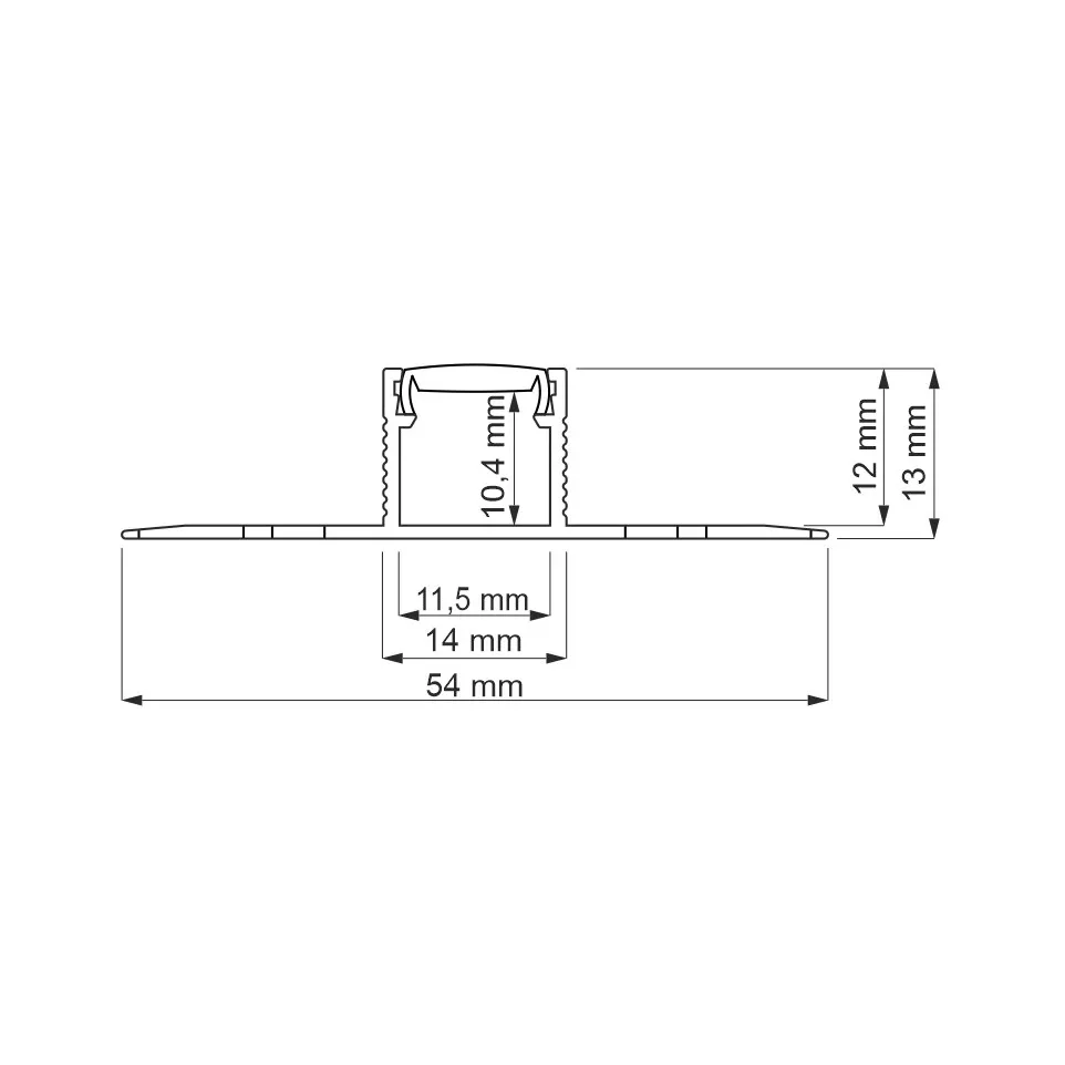 Profil Led CERLINE P ceramic  alu...