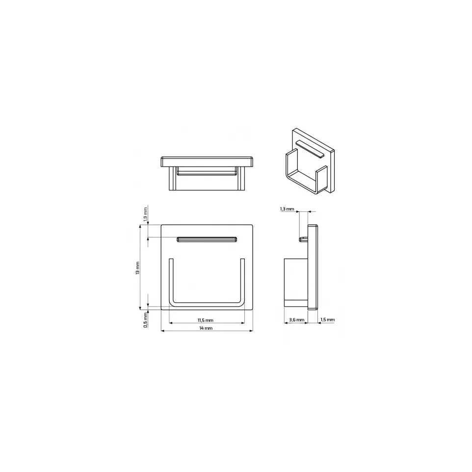 Embout profile Led DEOLINE...