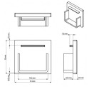 Closed End Cap for DEOLINE and CERLINEL P-K-W-Z LED Profile Grey PVC / pc