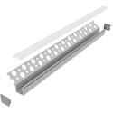 Profil Led DEOLINE W architectural alu anodisé+cover opal / 3m
