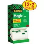 Scotch ruban adhésif Magic Tape, offre spéciale 12 + 2 rouleaux gratuits