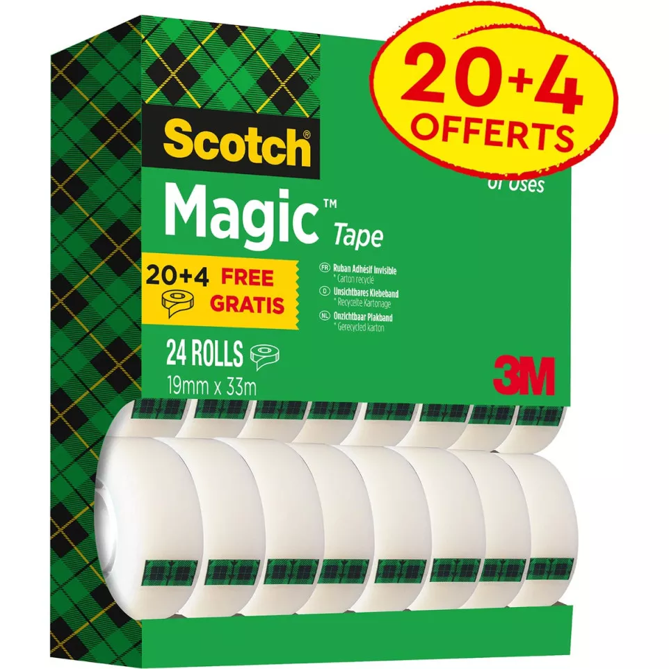 3M Scotch Magic Tape Value Pack 19 mm...