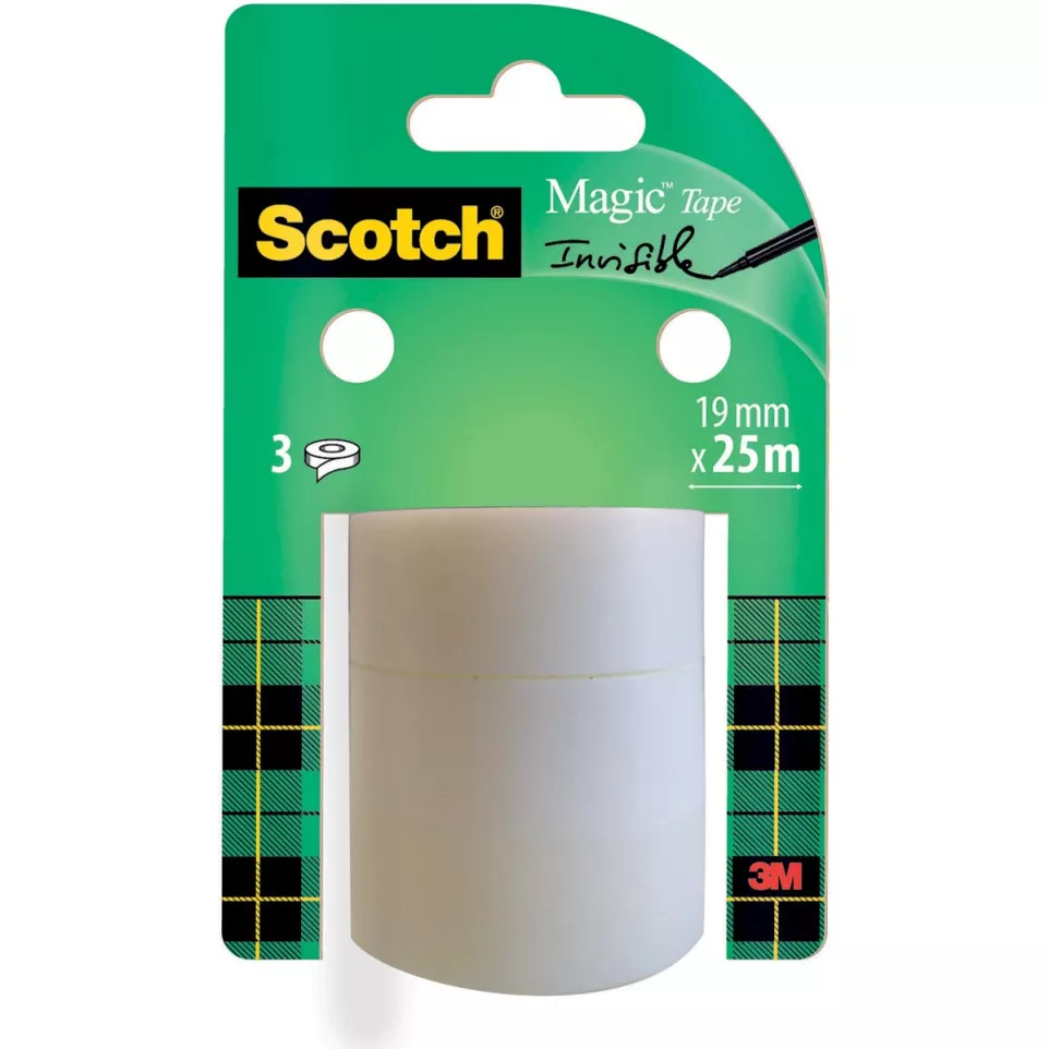 Scotch Magic Tape 19 mm x 25 m Pack...