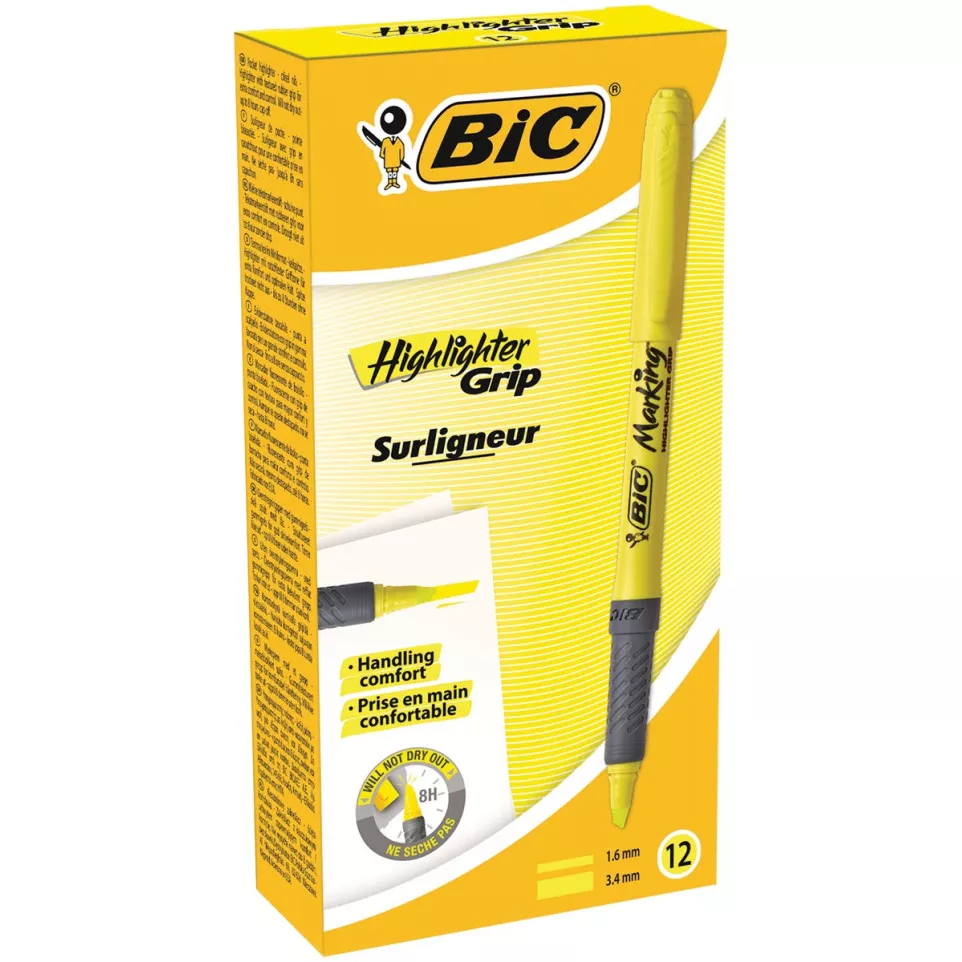 Bic markeerstift Highlighter Grip,...