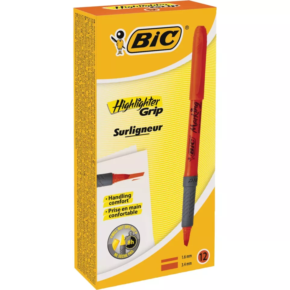 Bic markeerstift Highlighter Grip...