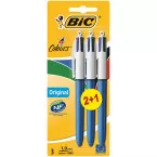 BIC 4-Color Original Retractable Ballpoint Pen Medium Point Blue Barrel