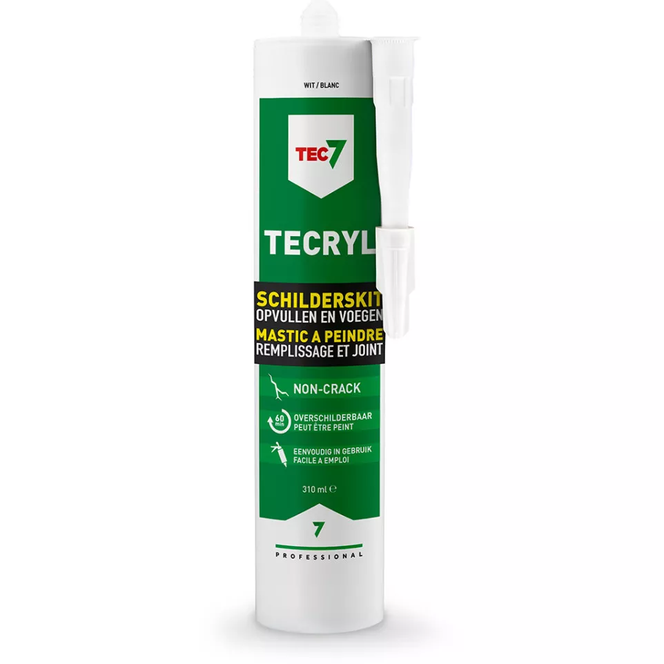 Trcryl Wit Tec7 verfplamuur - 310ml /...