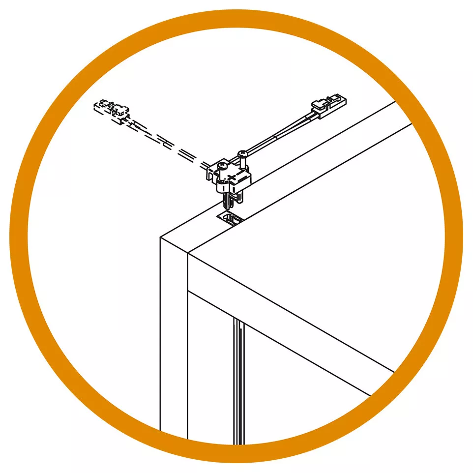 Voeding Top X s 1 Ledlink's 60W recht...