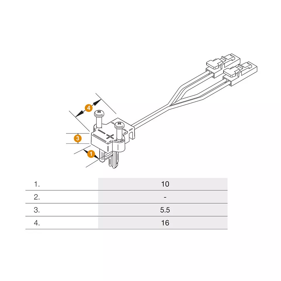 Voeding Top X s 1 Ledlink's 60W recht...