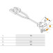Voeding Top X s 1 Ledlink's 60W links zwart / pce