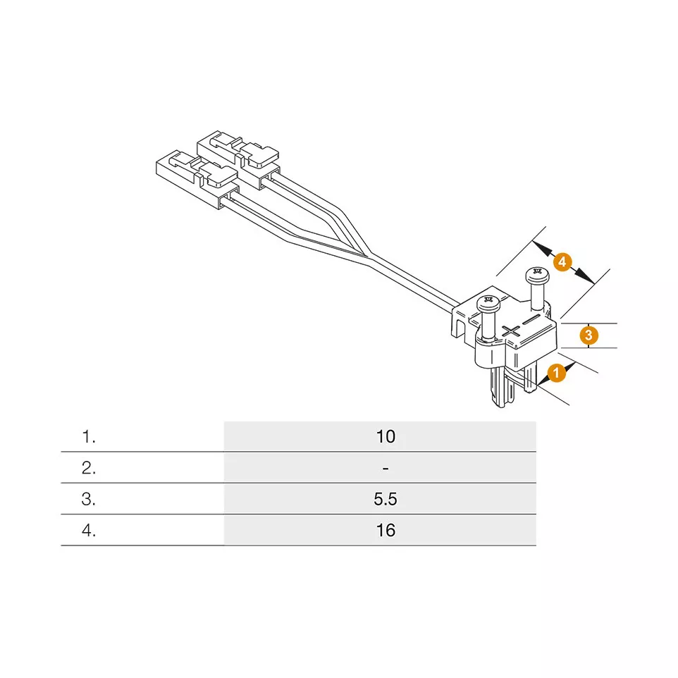 Voeding Top X s 1 Ledlink's 60W links...