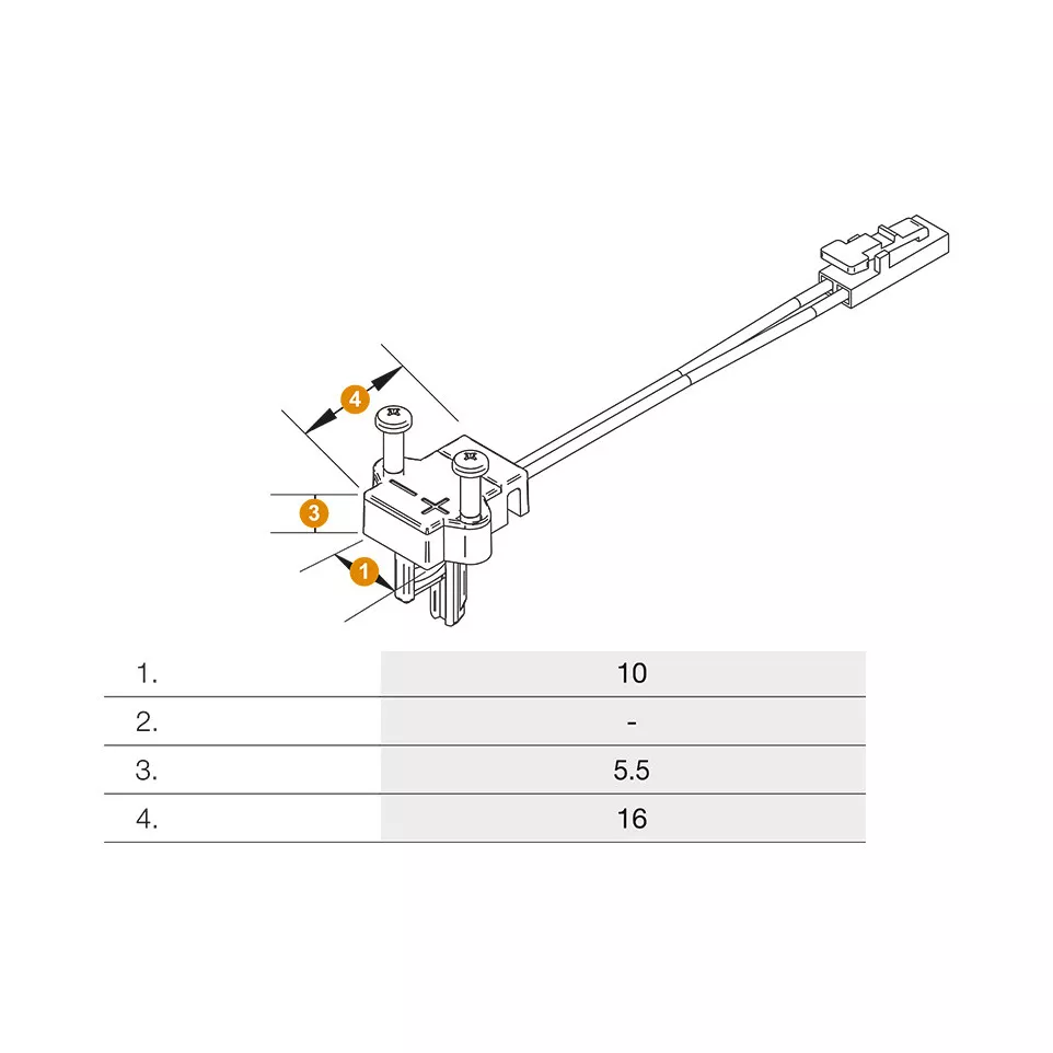 Voeding Top X s 1 Ledlink's 36W recht...