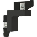 Hoekconnector X s 1 Ledlink's zwart / pce