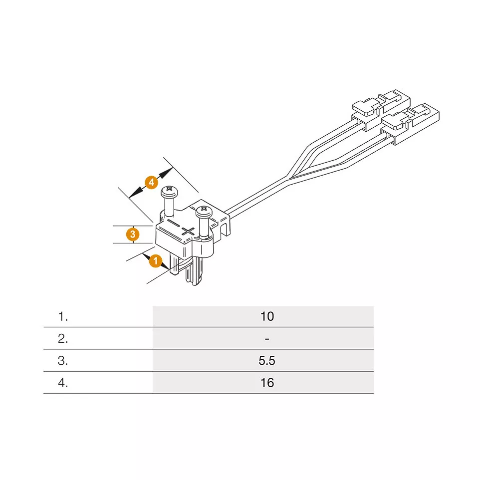 Voeding Top X s 1 Ledlink's 60W recht...
