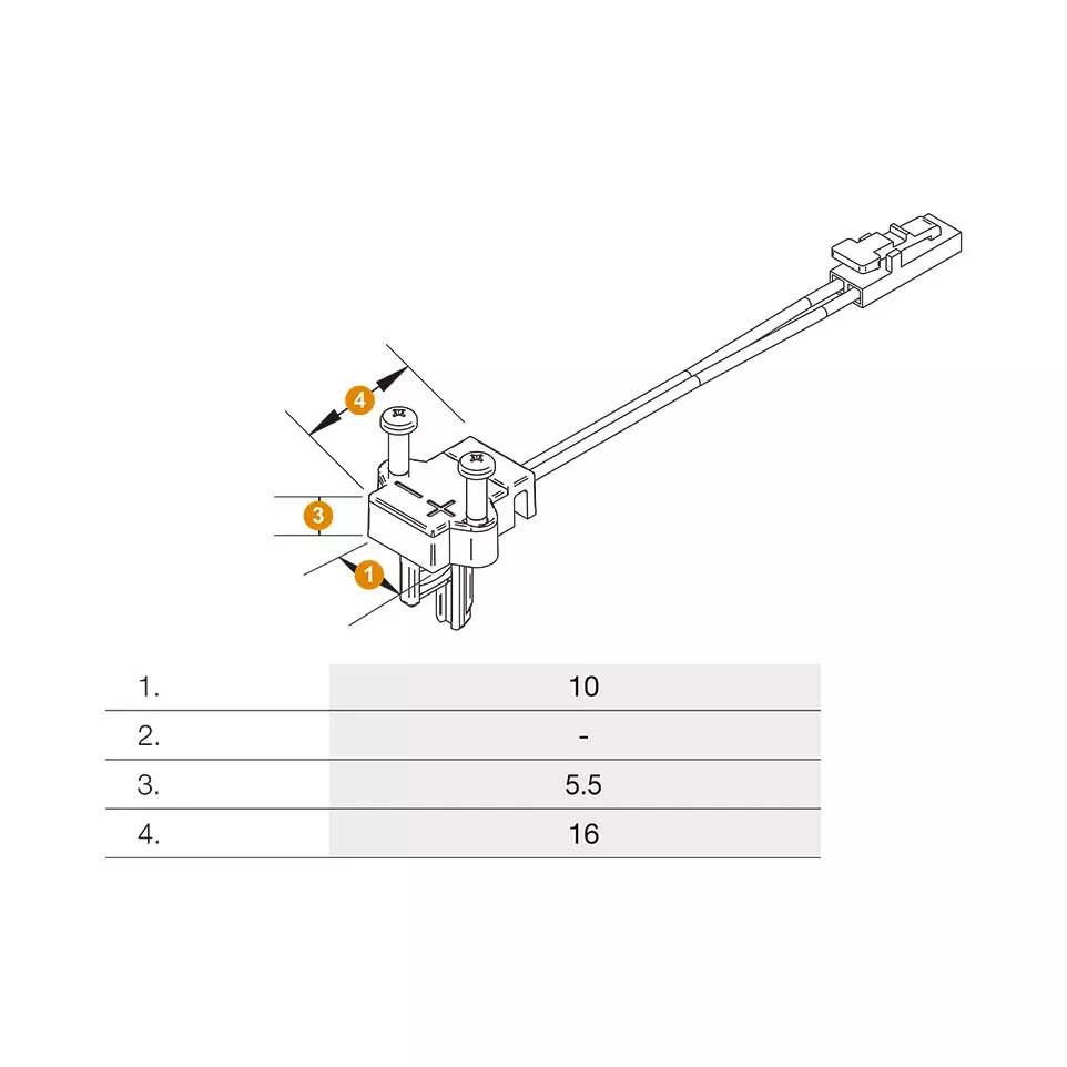Voeding Top X s 1 Ledlink's 36W recht...